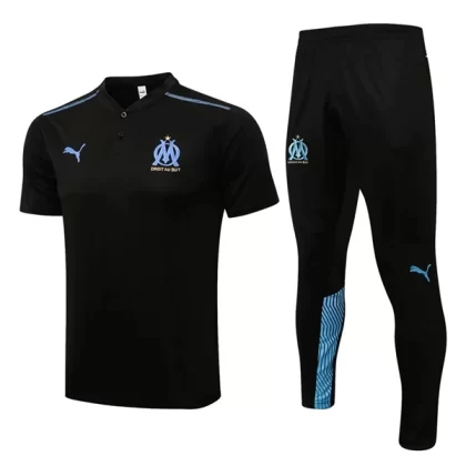 Olympique de Marseille Trainings Poloshirt Anzüge Anzüge 2022-23 – Schwarz