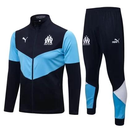 Olympique de Marseille Trainingsjackenanzüge 2021-22 – Blau