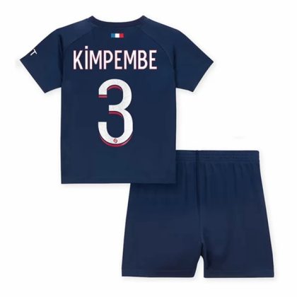 Paris Saint Germain PSG Kimpembe 3 Heimtrikot Kit Kinder 2023 2024