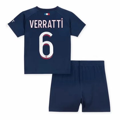 Paris Saint Germain PSG Marco Verratti 6 Heimtrikot Kit Kinder 2023 2024