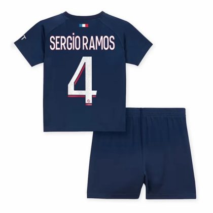 Paris Saint Germain PSG Sergio Ramos 4 Heimtrikot Kit Kinder 2023 2024