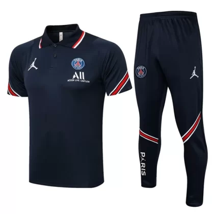 Paris Saint Germain PSG Trainings Poloshirt Anzüge Anzüge 2022-23 – Blau