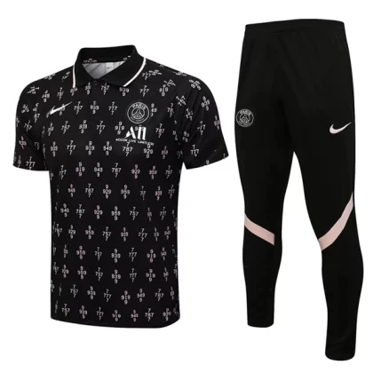 Paris Saint Germain PSG Trainings Poloshirt Anzüge Anzüge 2022-23 – Schwarz