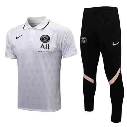 Paris Saint Germain PSG Trainings Poloshirt Anzüge Anzüge 2022-23 – Weiß Schwarz