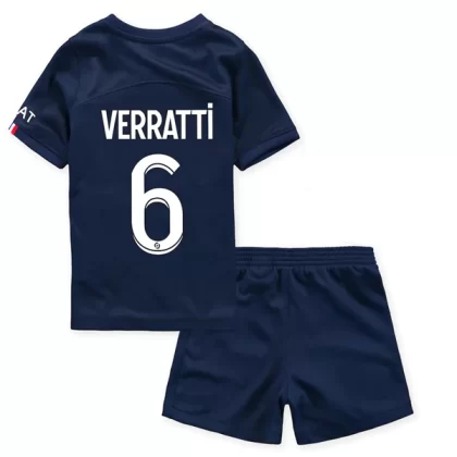 Paris Saint Germain PSG Trikotsatz Kinder 2022-23 Marco Verratti 6 Heimtrikot