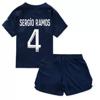 Paris Saint Germain PSG Trikotsatz Kinder 2022-23 Sergio Ramos 4 Heimtrikot