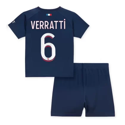 Paris Saint Germain PSG Trikotsatz Kinder 2023-24 Marco Verratti 6 Heimtrikot