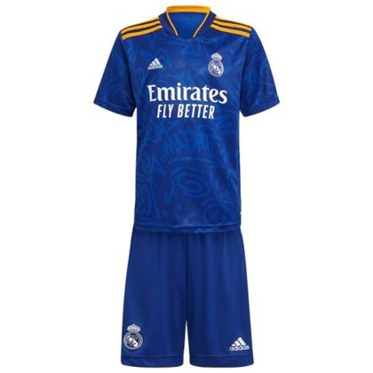 Real Madrid Auswärtstrikot Kit Kinder 2021-22