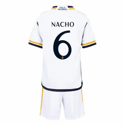 Real Madrid Nacho 6 Heimtrikot Kit Kinder 2023 2024