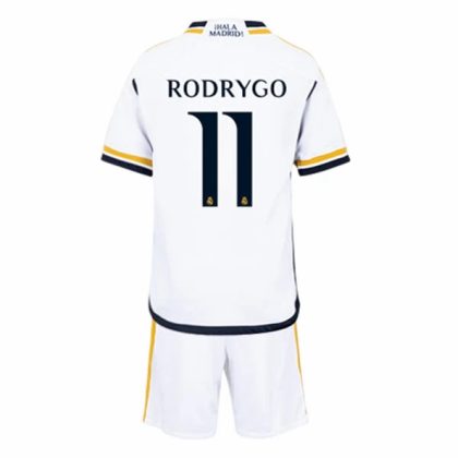 Real Madrid Rodrygo 11 Heimtrikot Kit Kinder 2023 2024