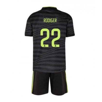 Real Madrid Vinícius Júnior 20 3. trikot Kit Kinder 2022-23