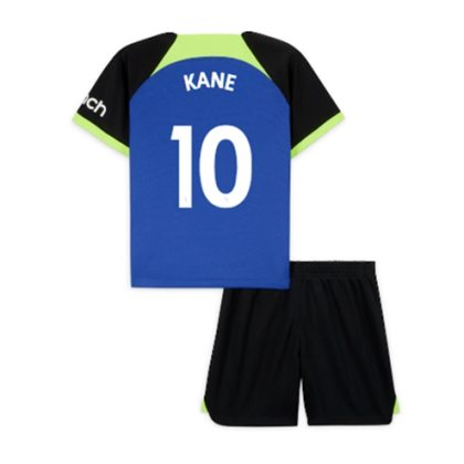 Tottenham Hotspur Harry Kane 10 Auswärtstrikot Kit Kinder 2022-23